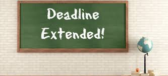Extended deadline